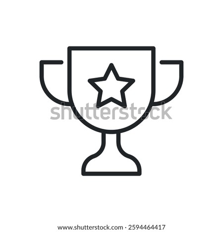 Award thin line icons. Perfect pixel on transparent background