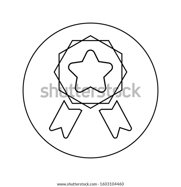 Award Top Scorer Win Badge Icon Stock Vector Royalty Free