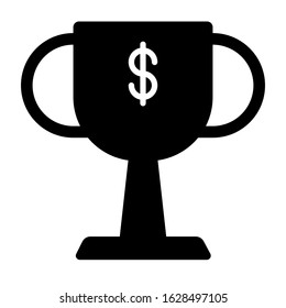 award trophy champion icon vector