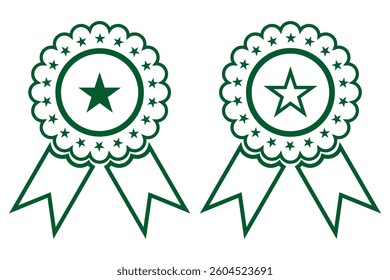 Award and Trophy cup icon set. Winning icons collection. Award symbols collection. Trophy Cup and Winner Medal silhouette Vector. approval icon, check mark, quality mark symbol. Rosette Stamp Icon. 