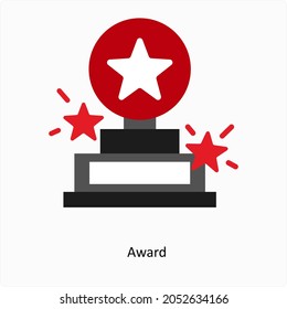 Award or Trophy Icon Concept