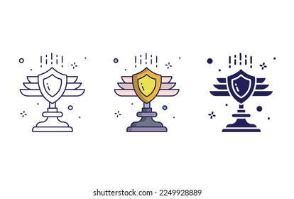 Award trophy icon vector illustration