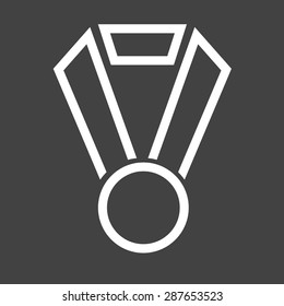 Award, trophy, medal, badge icon vector image. Can also be used for education, academics and science. Suitable for use on web apps, mobile apps, and print media.