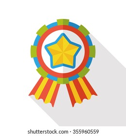 award trophy medal flat icon