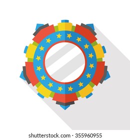 award trophy medal flat icon