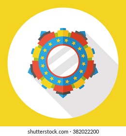 award trophy medal flat icon