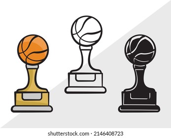 Ilustración de vectores imprimibles de trofeo de premio