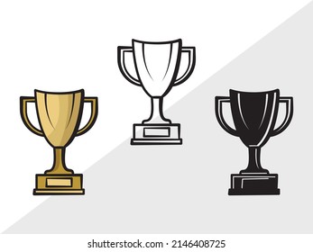 Award Trophy Printable Vektorgrafik