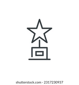 Preisverleihungsstar-Siegersymbol, Vektorgrafik