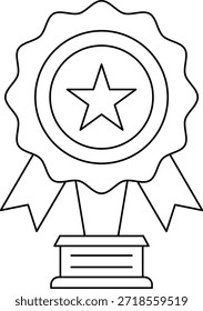 Trofeo de premio con Arte vectorial de estrella