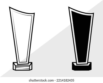 Award-Trophäe SVG Printable Vektorgrafik