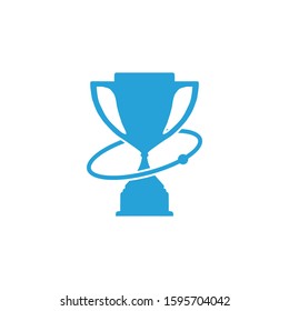 award trophy and winner logo