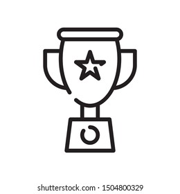 Award Tropy School Education Purpose Vector Icon