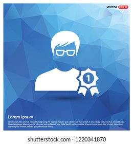 Award user Icon - Free vector icon