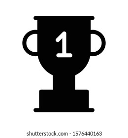 award vector glyph flat icon 