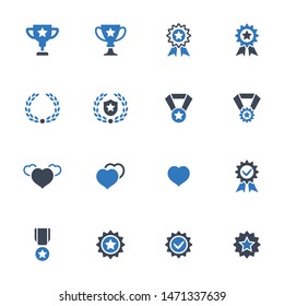 Award vector graphics icons - set 1