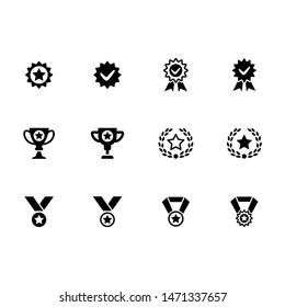 Award vector graphics icons - set 2