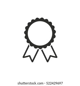 Award vector icon. Black illustration isolated on white background for graphic and web design.