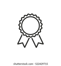 Award vector icon. Black illustration isolated on white background for graphic and web design.