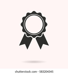 Award vector icon. Black illustration isolated on white background for graphic and web design.