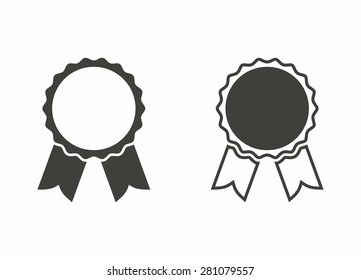 Award - vector icon in black on a white background.