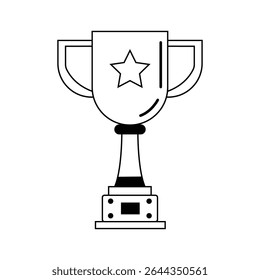 Award vector icon, champion cup symbol. Modern, simple flat vector illustration for web site or mobile app