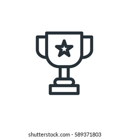 Award vector icon, champion cup symbol. Modern, simple flat vector illustration for web site or mobile app