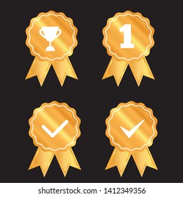 Award vector icon. Illustration for graphic and web design. - Vector