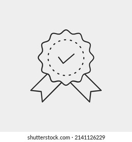 Award vector icon illustration sign