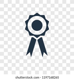 Award vector icon isolated on transparent background, Award transparency logo concept
