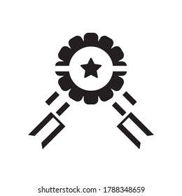 award vector icon logo design