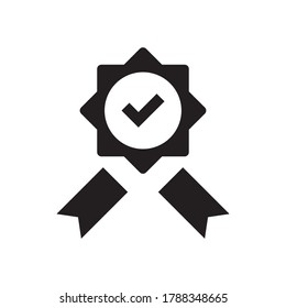 award vector icon logo design
