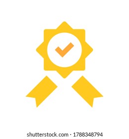 award vector icon logo design