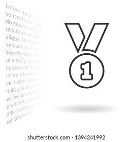 Award Vector icon . Lorem Ipsum Illustration design