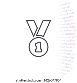 Award Vector icon . Lorem Ipsum Illustration design