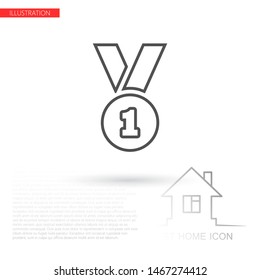 Award Vector icon . Lorem Ipsum Illustration design