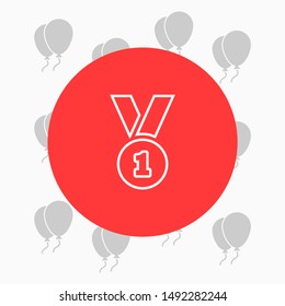 Award Vector icon . Lorem Ipsum Illustration design