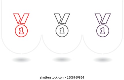 Award Vector icon . Lorem Ipsum Illustration design