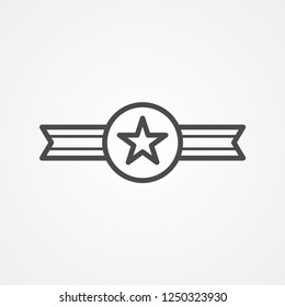 Award vector icon sign symbol