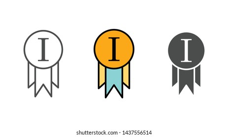 Award vector icon sign symbol