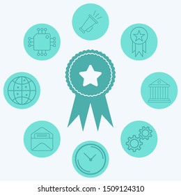 Award vector icon sign symbol