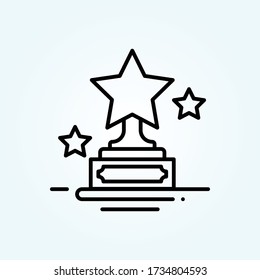 award vector icon style illustration. Startup and new business symbol EPS 10