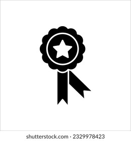 Award vector icon . Symbol collection of approved, certified, qualified, the best, and check mark. Vector sign set of rosette. isolated on white background.