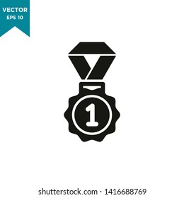 award vector icon in trendy flat style, medal icon 