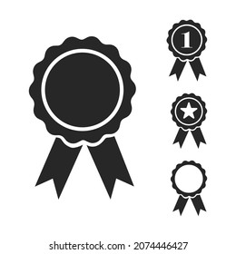 Juego de iconos vectoriales de premio. aislado en un fondo blanco. ilustración vectorial