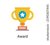 Award vector outline Icon Design illustration. Sports And Awards Symbol on White background EPS 10 File