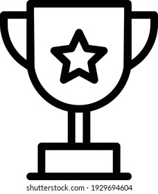 award vector thin line icon