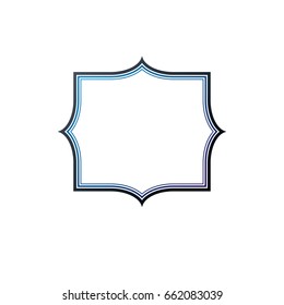 Award vintage frame with clear copy space made as art medallion design. Vector retro style insignia.