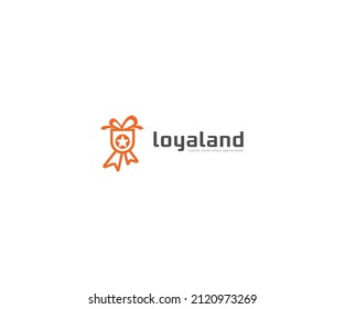 Award of winner abstract vector and logo design or template champions icon of company identity symbol 