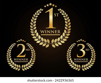 Award-Preisträger-Abzeichen, einzelne Vektorgrafik 